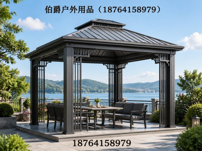 商河县铝合金凉亭展示图